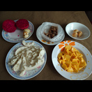  wo wir Obst kauften (Drachenfrucht, malaysische Salakfrüchte, Tamarinden, thailändische Salakfrüchte, Mango, Cherimoya)